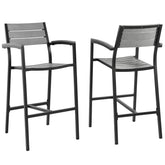 Maine Bar Stool Outdoor Patio Set of 2 Modway Model: eei-1740